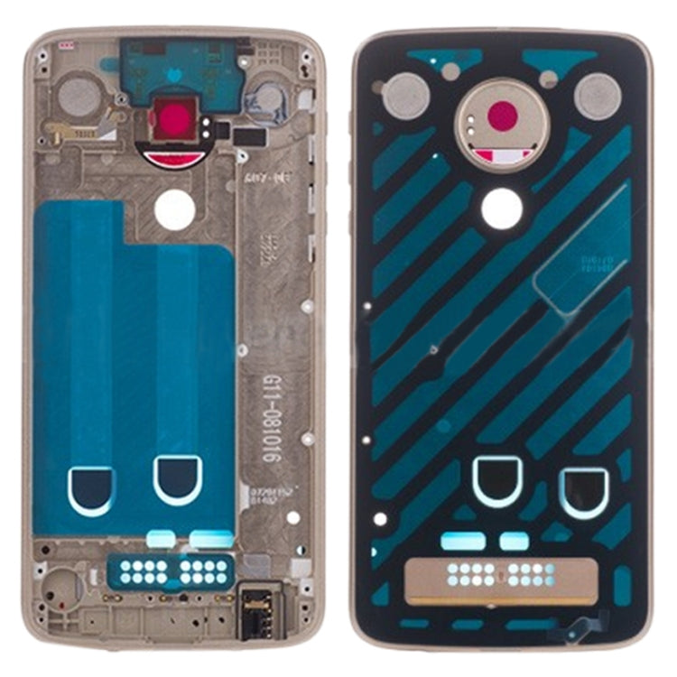 Middle Frame Bezel Plate for Motorola Moto Z Play XT1635(Gold) - Frame Bezel Plate by PMC TechLife | Online Shopping South Africa | PMC TechLife