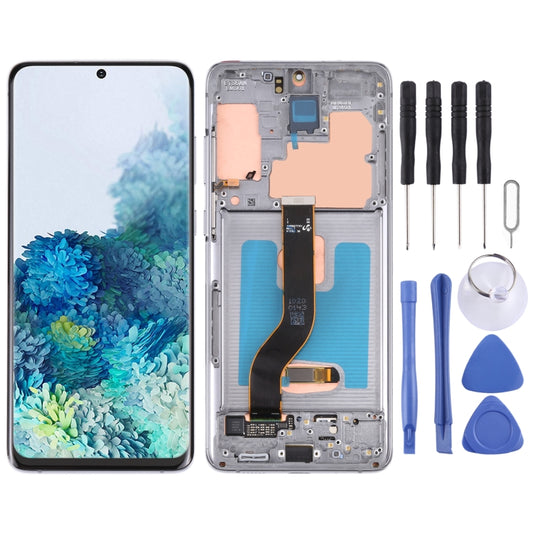 Original Super AMOLED LCD Screen for Samsung Galaxy S20+ 5G SM-G986B/G985 Digitizer Full Assembly with Frame (Grey) - LCD Screen by PMC Jewellery | Online Shopping South Africa | PMC Jewellery