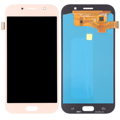 OLED LCD Screen for Galaxy A7 (2017), A720F, A720F/DS with Digitizer Full Assembly (Pink) - LCD Screen by PMC Jewellery | Online Shopping South Africa | PMC Jewellery