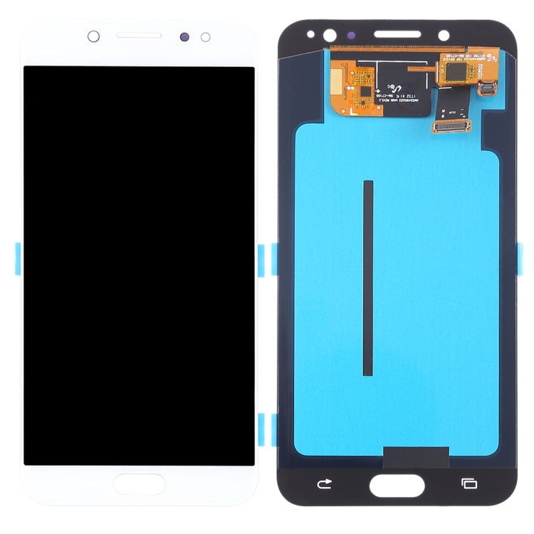 OLED LCD Screen for Galaxy C8, C710F/DS, C7100 with Digitizer Full Assembly (White) - LCD Screen by PMC Jewellery | Online Shopping South Africa | PMC Jewellery