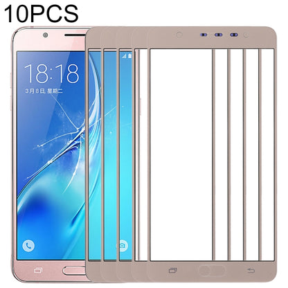 For Samsung Galaxy J7 Max 10pcs Front Screen Outer Glass Lens (Gold) - Outer Glass Lens by PMC Jewellery | Online Shopping South Africa | PMC Jewellery