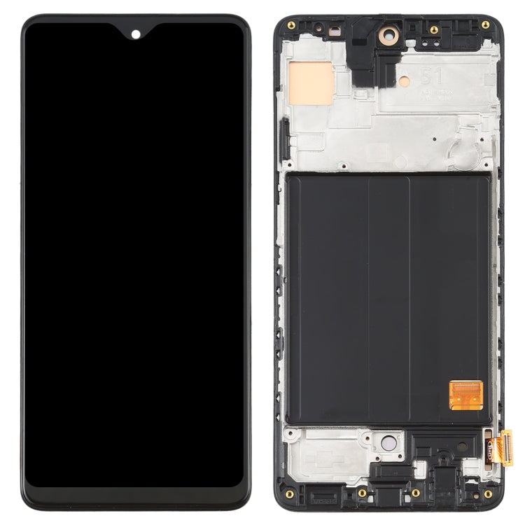 OLED LCD Screen for Samsung Galaxy A51 4G SM-A515(6.36 inch) Digitizer Full Assembly with Frame (Black) - LCD Screen by PMC Jewellery | Online Shopping South Africa | PMC Jewellery
