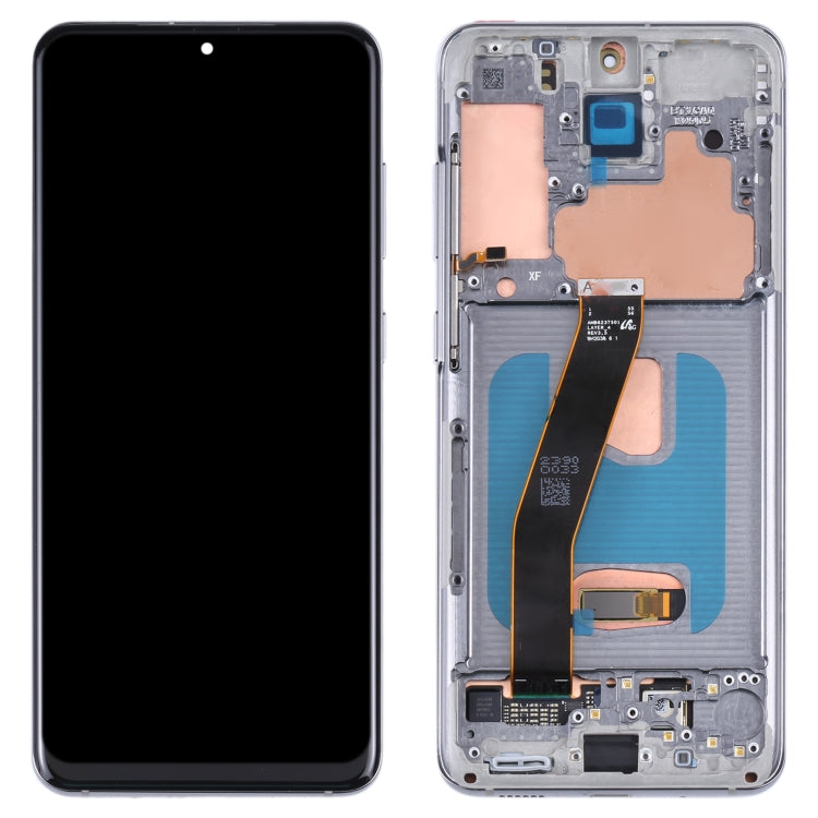 Original Super AMOLED LCD Screen With Digitizer Full Assembly with Frame for Samsung Galaxy S20 5G SM-G981B(Silver) - LCD Screen by PMC Jewellery | Online Shopping South Africa | PMC Jewellery