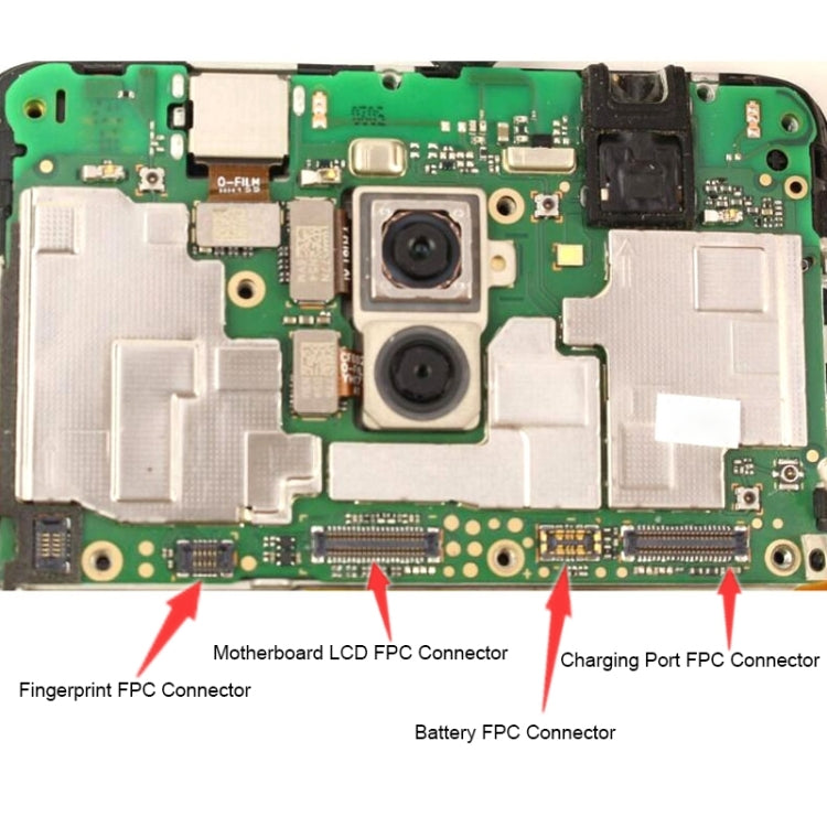 For Huawei P20 Lite / Nova 3e 10PCS Motherboard LCD Display FPC Connector - FPC Connector by PMC TechLife | Online Shopping South Africa | PMC TechLife