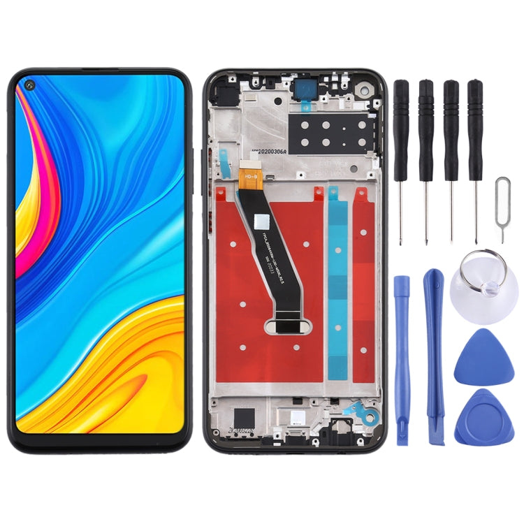 OEM LCD Screen for Huawei P40 Lite E Digitizer Full Assembly with Frame(Black) - free shipping - PMC TechLife - Order now!