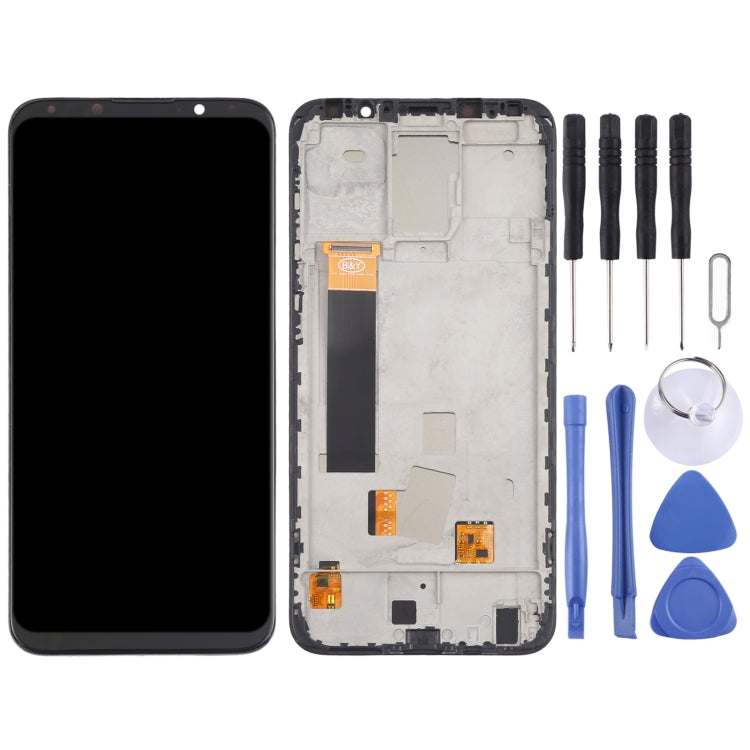 TFT LCD Screen for Meizu 16X Digitizer Full Assembly with Frame, Not Supporting Fingerprint Identification(Black) - LCD Screen by PMC Jewellery | Online Shopping South Africa | PMC Jewellery