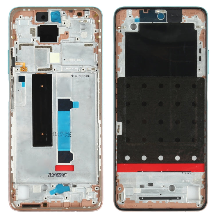 Original Front Housing LCD Frame Bezel Plate for Xiaomi Redmi Note 9 Pro 5G M2007J17C(Green Lake) - Frame Bezel Plate by PMC TechLife | Online Shopping South Africa | PMC TechLife