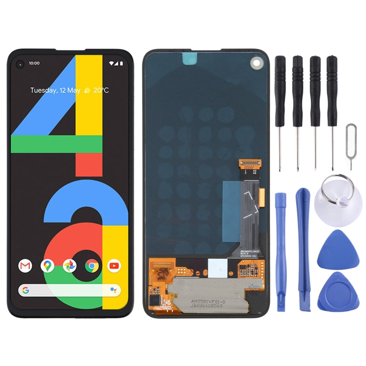 Original LCD Screen for Google Pixel 4a G025J with Digitizer Full Assembly - free shipping - PMC TechLife - Order now!