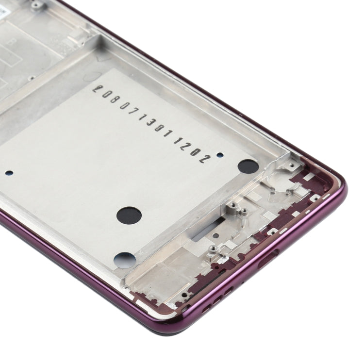 Front Housing LCD Frame Bezel Plate for Motorola One Hyper XT2027 XT2027-1 (Purple) - Frame Bezel Plate by PMC Jewellery | Online Shopping South Africa | PMC Jewellery