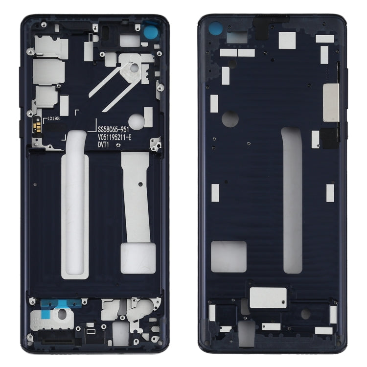 Middle Frame Bezel Plate for Motorola Edge XT2063-3(Black) - Frame Bezel Plate by PMC TechLife | Online Shopping South Africa | PMC TechLife