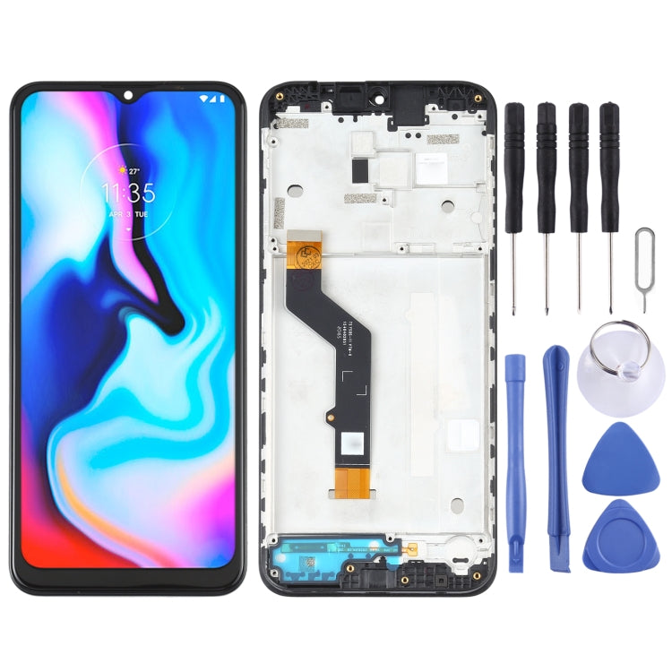 TFT LCD Screen for Motorola Moto E7 Plus XT2081-1 Digitizer Full Assembly with Frame (Black) - LCD Screen by PMC TechLife | Online Shopping South Africa | PMC TechLife