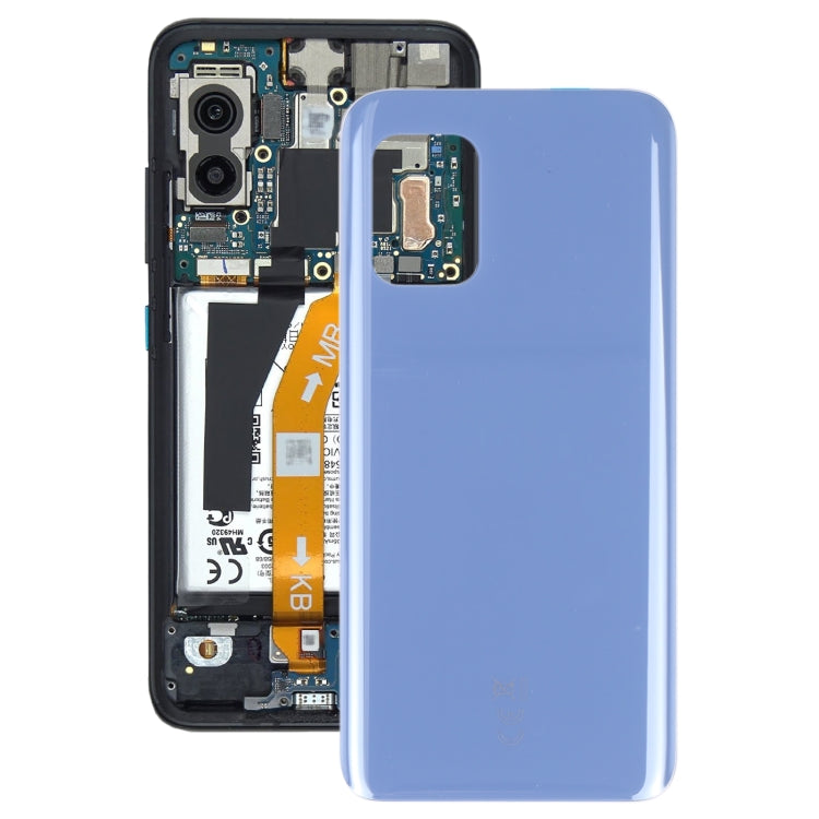 Glass Battery Back Cover with Adhesive for Asus Zenfone 8 ZS590KS(Blue) - Back Cover by PMC TechLife | Online Shopping South Africa | PMC TechLife