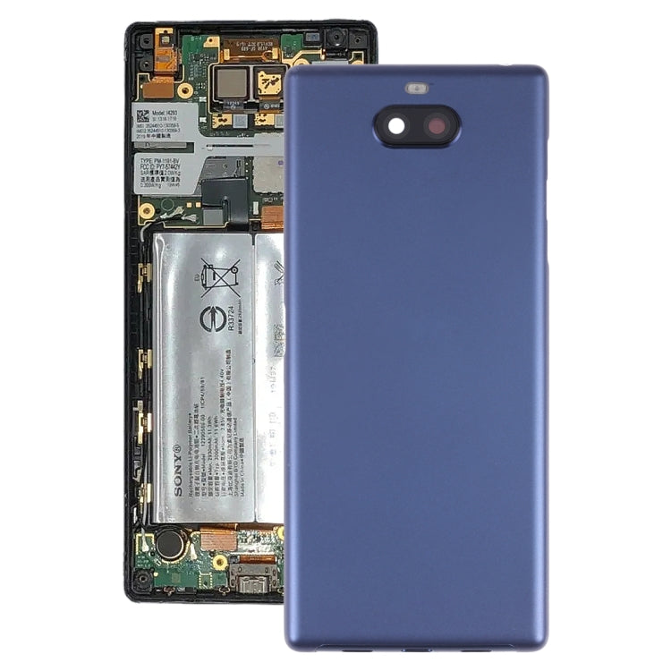 Battery Back Cover for Sony Xperia 10 Plus(Blue) - Back Cover by PMC TechLife | Online Shopping South Africa | PMC TechLife