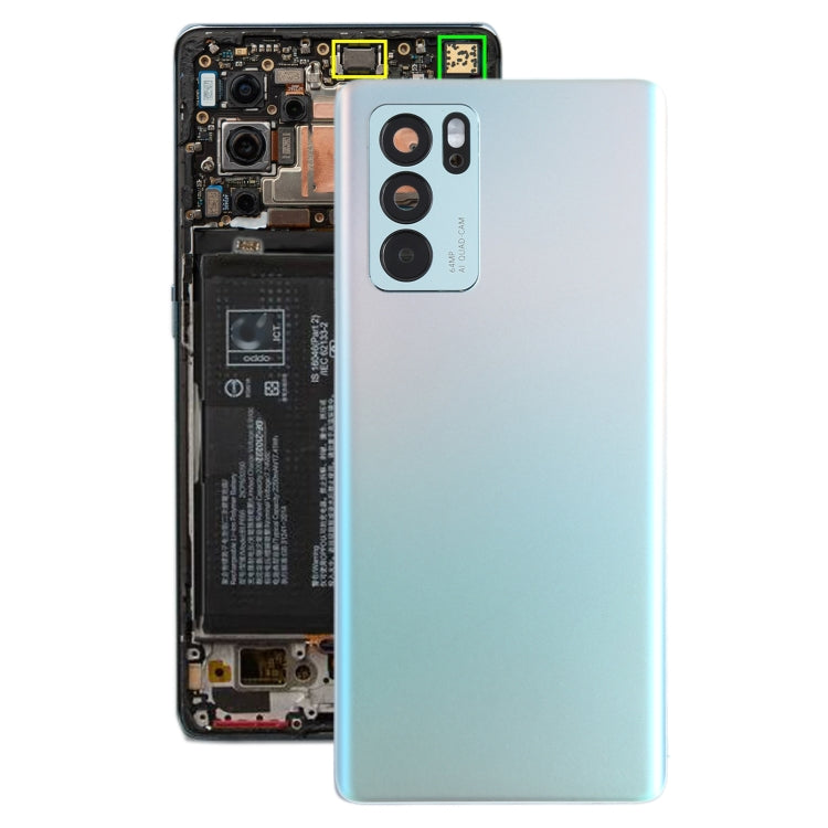 For OPPO Reno6 Pro 5G PEPM00, CPH2249 Original Battery Back Cover (Twilight) - Back Cover by PMC TechLife | Online Shopping South Africa | PMC TechLife