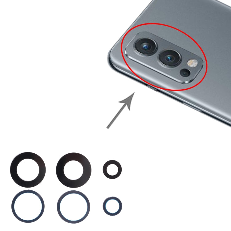 For OnePlus Nord 2 10pcs Back Camera Lens - Camera Series by PMC TechLife | Online Shopping South Africa | PMC TechLife