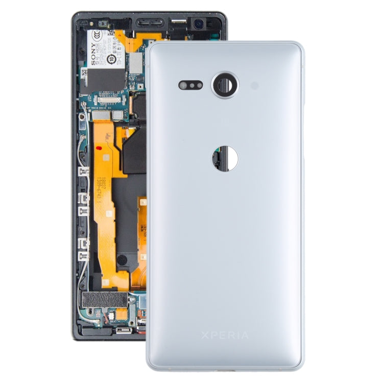 Battery Back Cover for Sony Xperia XZ2 Compact(Silver) - Back Cover by PMC TechLife | Online Shopping South Africa | PMC TechLife