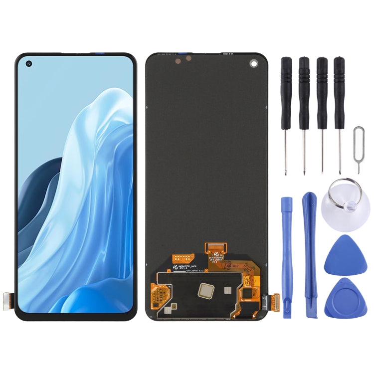 AMOLED Material Original LCD Screen and Digitizer Full Assembly for OPPO Reno7 5G CPH2371 - free shipping - PMC TechLife - Order now!