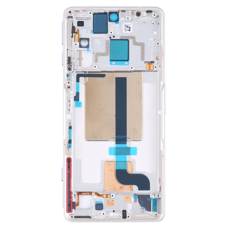 Front Housing LCD Frame Bezel Plate for Xiaomi Redmi K50 Gaming/Poco F4 GT(White) - Frame Bezel Plate by PMC TechLife | Online Shopping South Africa | PMC TechLife