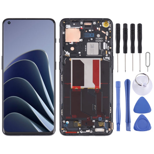 For OnePlus 10 Pro NE2210 Digitizer Full Assembly with Frame Original LCD Screen (Black) - LCD Screen by PMC Jewellery | Online Shopping South Africa | PMC Jewellery