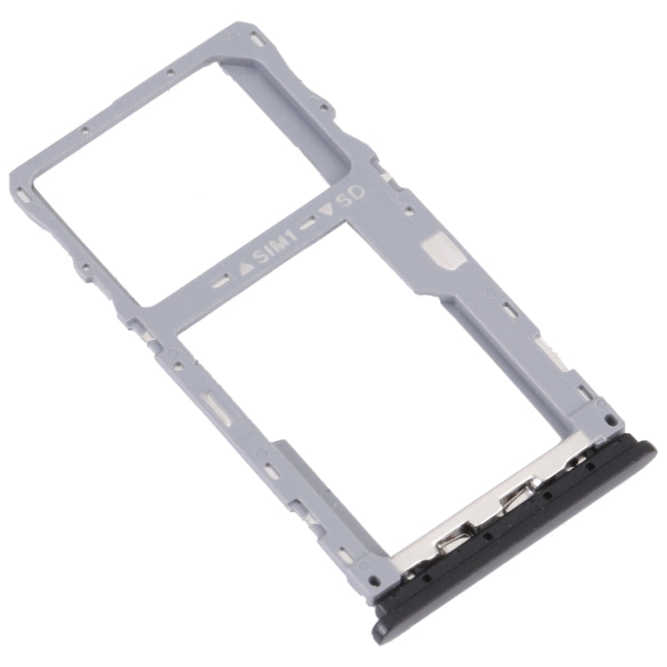 For Alcatel 1S 2021 Original SIM Card Tray + Micro SD Card Tray(Black) - Card Tray by PMC TechLife | Online Shopping South Africa | PMC TechLife