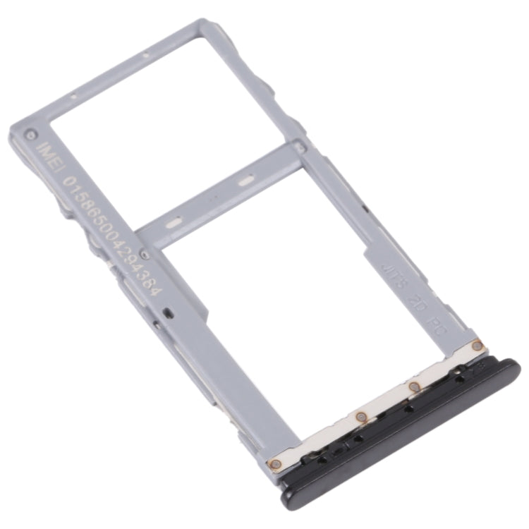 For Alcatel 1S 2021 Original SIM Card Tray + Micro SD Card Tray(Black) - Card Tray by PMC TechLife | Online Shopping South Africa | PMC TechLife