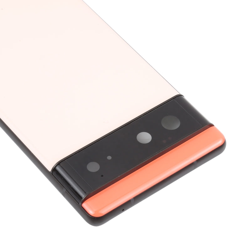 For Google Pixel 6 Battery Back Cover with Middle Frame(Pink) - Back Cover by PMC TechLife | Online Shopping South Africa | PMC TechLife