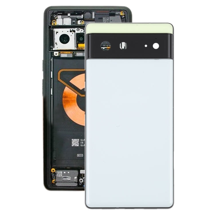 For Google Pixel 6 Battery Back Cover with Middle Frame(White) - Back Cover by PMC TechLife | Online Shopping South Africa | PMC TechLife