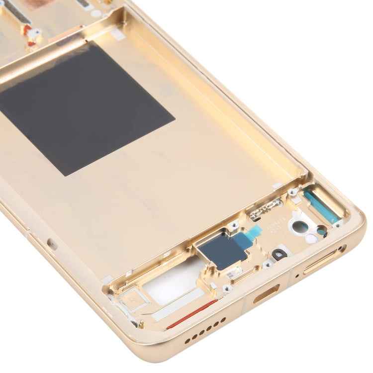 For Xiaomi 12S Ultra Original Front Housing LCD Frame Bezel Plate (Gold) - Frame Bezel Plate by PMC TechLife | Online Shopping South Africa | PMC TechLife