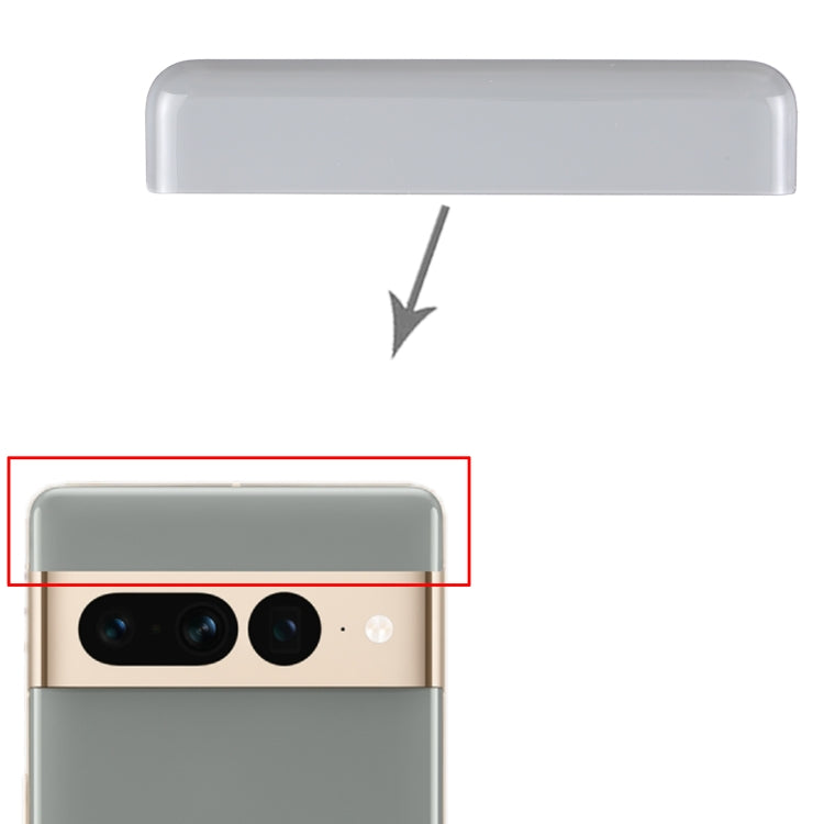For Google Pixel 7 Pro Original Front Upper Top Back Cover (Grey) - Back Cover by PMC TechLife | Online Shopping South Africa | PMC TechLife