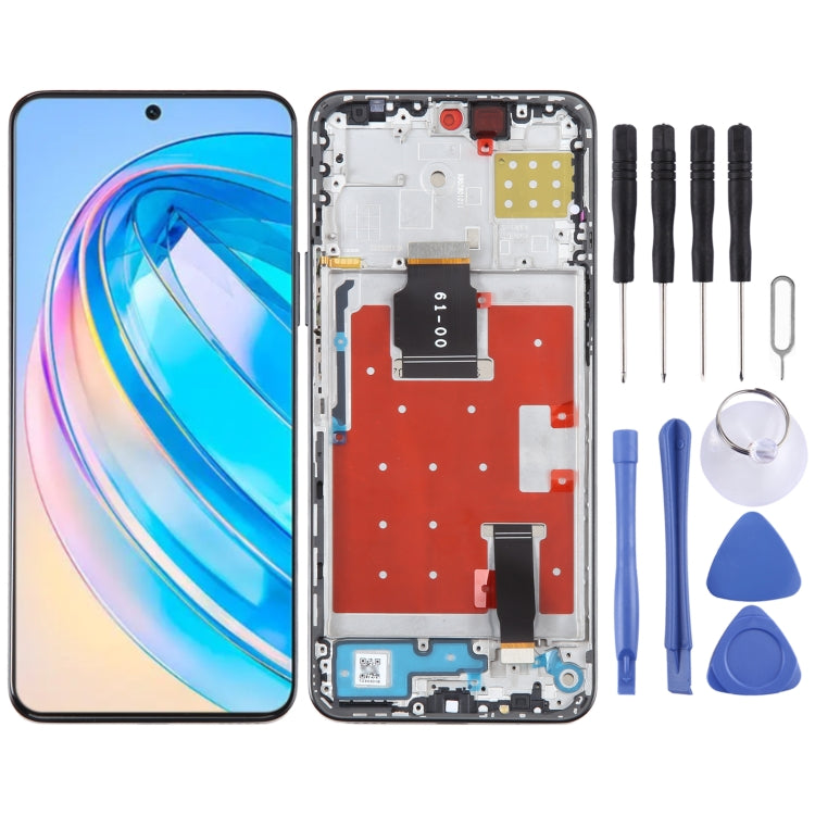 Original LCD Screen For Honor X8a Digitizer Full Assembly with Frame(Black) - free shipping - PMC TechLife - Order now!