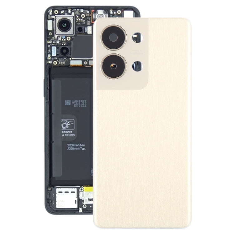 For OPPO Reno9 Pro Original Battery Back Cover with Camera Lens Cover(Gold) - free shipping - PMC TechLife - Order now!