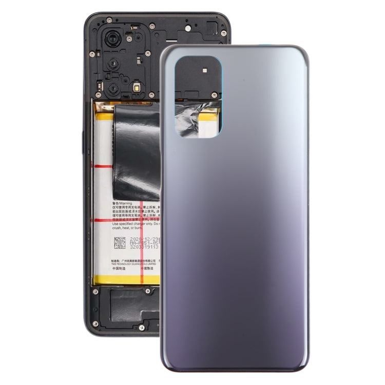 For OPPO A54 5G / A74 5G Battery Back Cover(Black) - Back Cover by PMC TechLife | Online Shopping South Africa | PMC TechLife