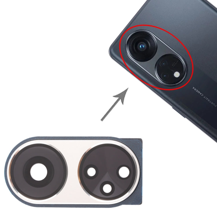 For OPPO Reno8 T 5G Original Camera Lens Cover (Gold) - Camera Series by PMC TechLife | Online Shopping South Africa | PMC TechLife