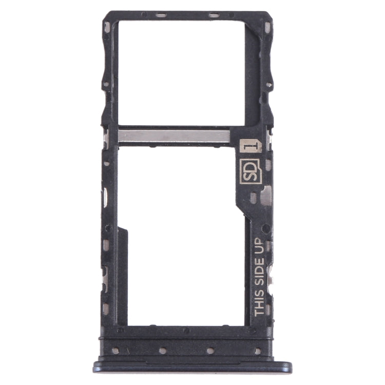 For Motorola Moto G 2022 SIM Card Tray + Micro SD Card Tray (Black) - Card Socket by PMC TechLife | Online Shopping South Africa | PMC TechLife | Buy Now Pay Later Mobicred
