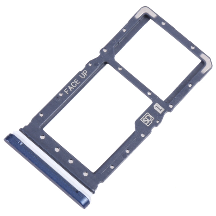 For Motorola Moto G Play 2021 SIM Card Tray + Micro SD Card Tray (Blue) - Card Socket by PMC TechLife | Online Shopping South Africa | PMC TechLife