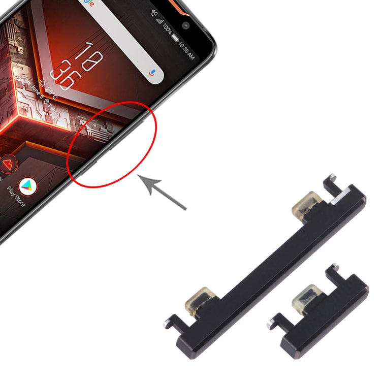 For Asus ROG Phone ZS600KL 1set Power Button + Volume Control Button (Grey) - Others by PMC TechLife | Online Shopping South Africa | PMC TechLife