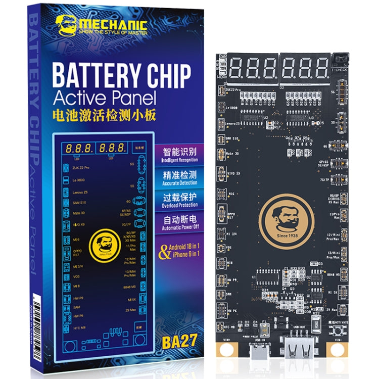 Mechanic BA27 Battery Activation Detection Board For iPhone 5-13 Pro Max / Android Phone - Test Tools by MECHANIC | Online Shopping South Africa | PMC Jewellery