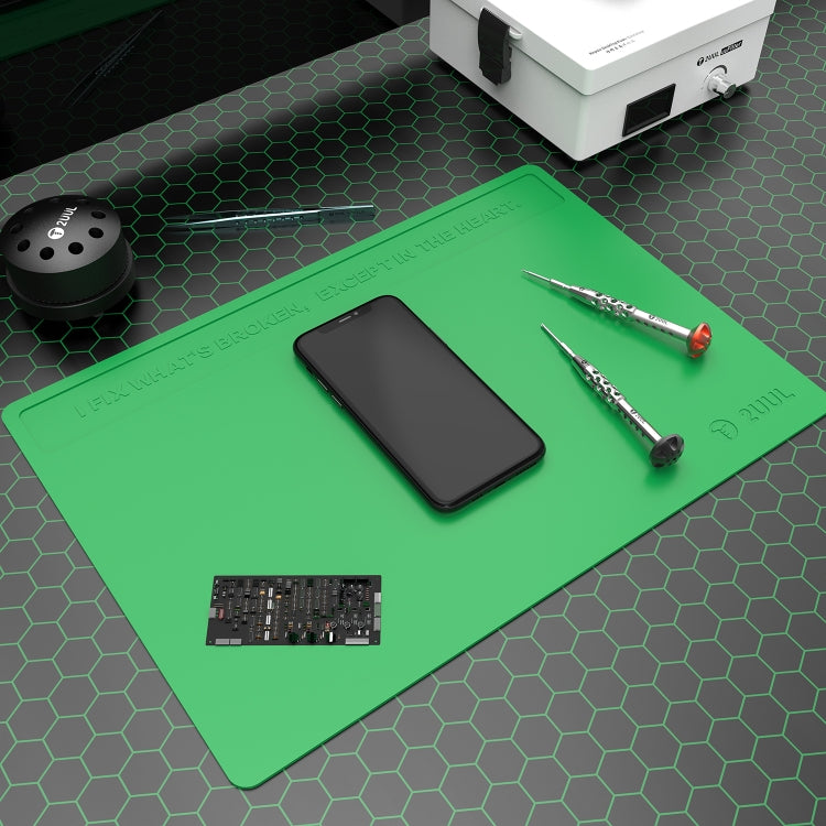 2UUL Heat Resisting Silicone Pad, Size: 40 x 28cm (Green) - free shipping - PMC TechLife - Order now!