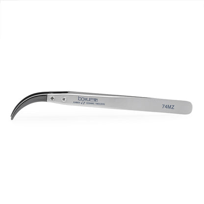 BAKU BA-I7-74MZ Stainless Steel Curved Tweezers - Tweezers by BAKU | Online Shopping South Africa | PMC Jewellery | Buy Now Pay Later Mobicred