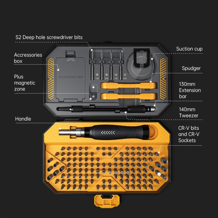 JAKEMY JM-8183 145 in 1 Manual Multi-purpose Tool Screwdriver Set - free shipping - PMC TechLife - Order now!