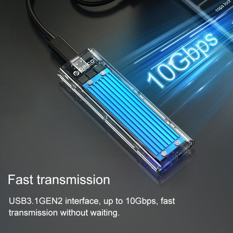 ORICO TCM2M-C3 M.2 SSD Dual Protocol Hard Disk Case - HDD Enclosure by ORICO | Online Shopping South Africa | PMC TechLife