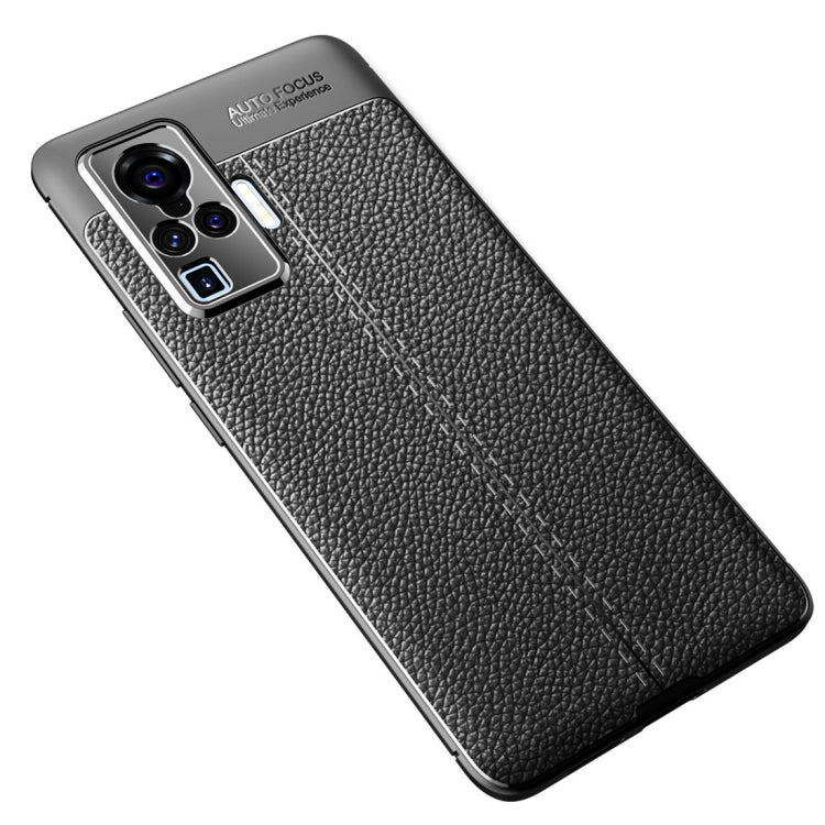 For VIVO X50 Pro Litchi Texture TPU Shockproof Case(Black) - free shipping - PMC TechLife - Order now!