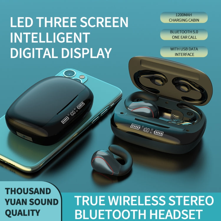 T20 TWS Bluetooth 5.0 Touch Wireless Bluetooth Earphone with Three LED Battery Display & Charging Box, Support Call & Voice Assistant(Champagne Gold) - TWS Earphone by PMC TechLife | Online Shopping South Africa | PMC TechLife