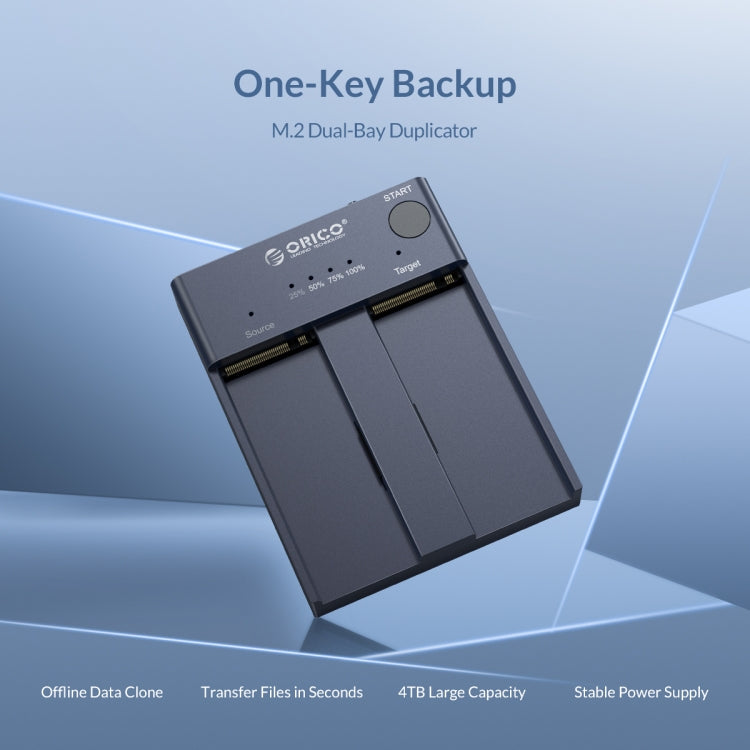 ORICO M2P2-C3-C NVME M.2 SSD Duplicator - HDD Enclosure by ORICO | Online Shopping South Africa | PMC Jewellery