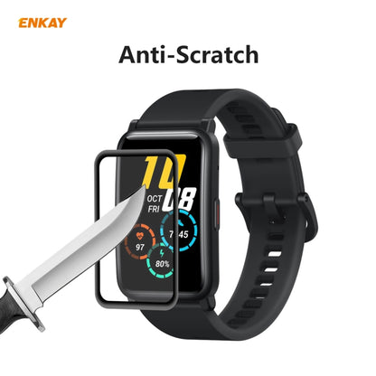 2 PCS For Huawei Honor Watch ES ENKAY Hat-Prince 3D Full Screen Soft PC Edge + PMMA HD Screen Protector Film - Screen Protector by ENKAY | Online Shopping South Africa | PMC Jewellery | Buy Now Pay Later Mobicred