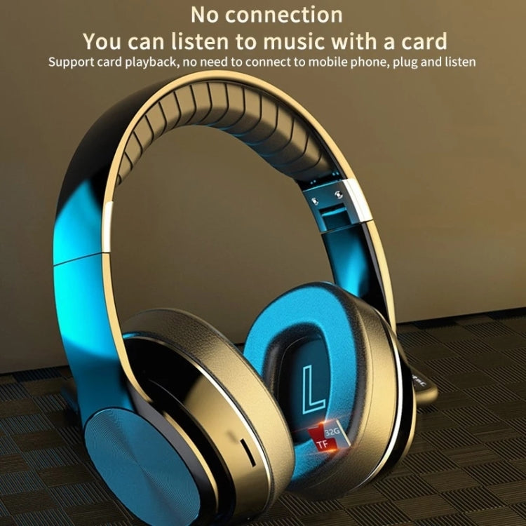 VJ320 Bluetooth 5.0 Head-mounted Foldable Wireless Headphones Support TF Card with Mic(Red) - Headset & Headphone by PMC TechLife | Online Shopping South Africa | PMC TechLife