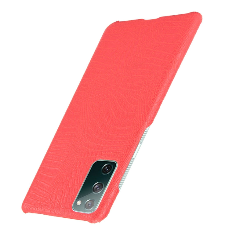For Samsung Galaxy S20 FE Shockproof Crocodile Texture PC + PU Case(Red) - Galaxy S20 FE Cases by NILLKIN | Online Shopping South Africa | PMC Jewellery
