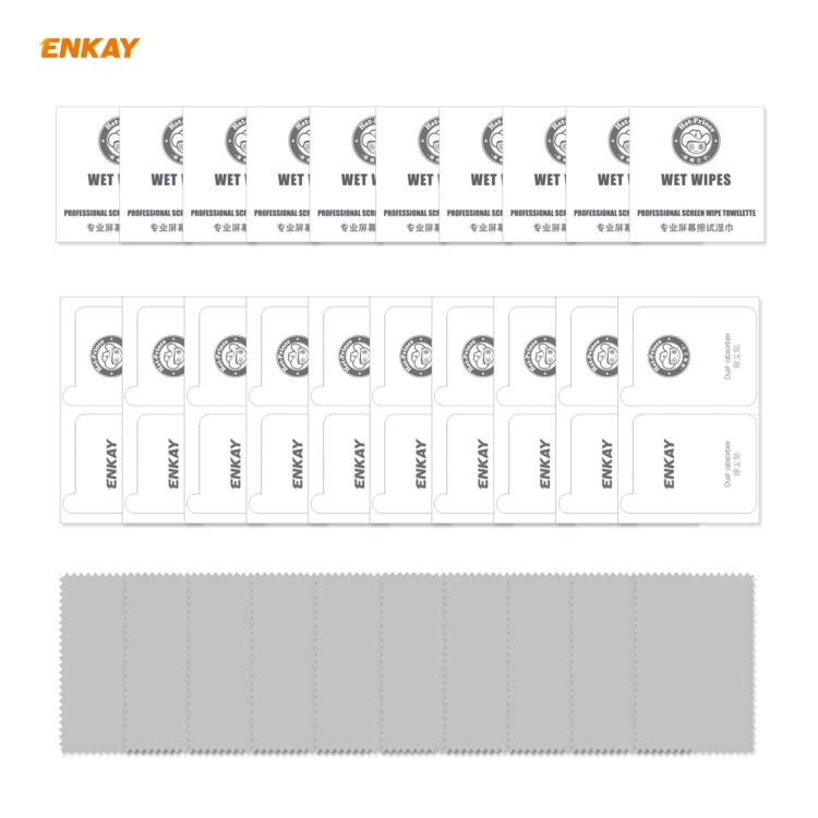 For Xiaomi Redmi Note 9T 10 PCS ENKAY Hat-Prince Full Glue 0.26mm 9H 2.5D Tempered Glass Full Coverage Film -  by ENKAY | Online Shopping South Africa | PMC Jewellery