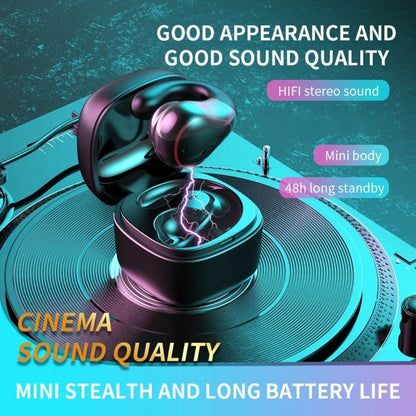 T25 Over-ear Bluetooth 5.0 Single-ear Invisible Wireless Earphone High Definition Call Super Long Standby Bone Conduction Earphone(Black) - Bluetooth Earphone by PMC Jewellery | Online Shopping South Africa | PMC Jewellery