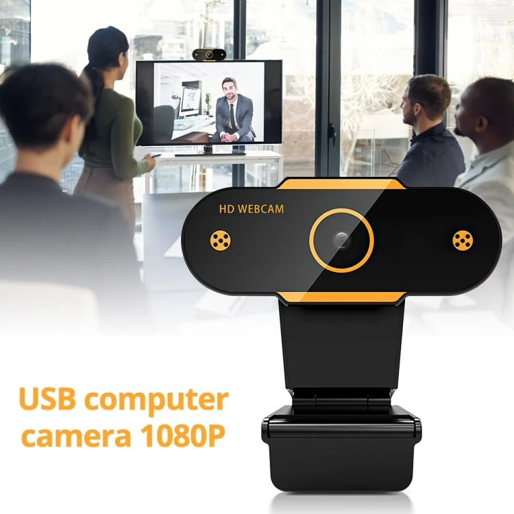 312 1080P HD USB 2.0 PC Desktop Camera Webcam with Mic, Cable Length: about 1.3m, Configuration:Anti-peep - HD Camera by PMC TechLife | Online Shopping South Africa | PMC TechLife